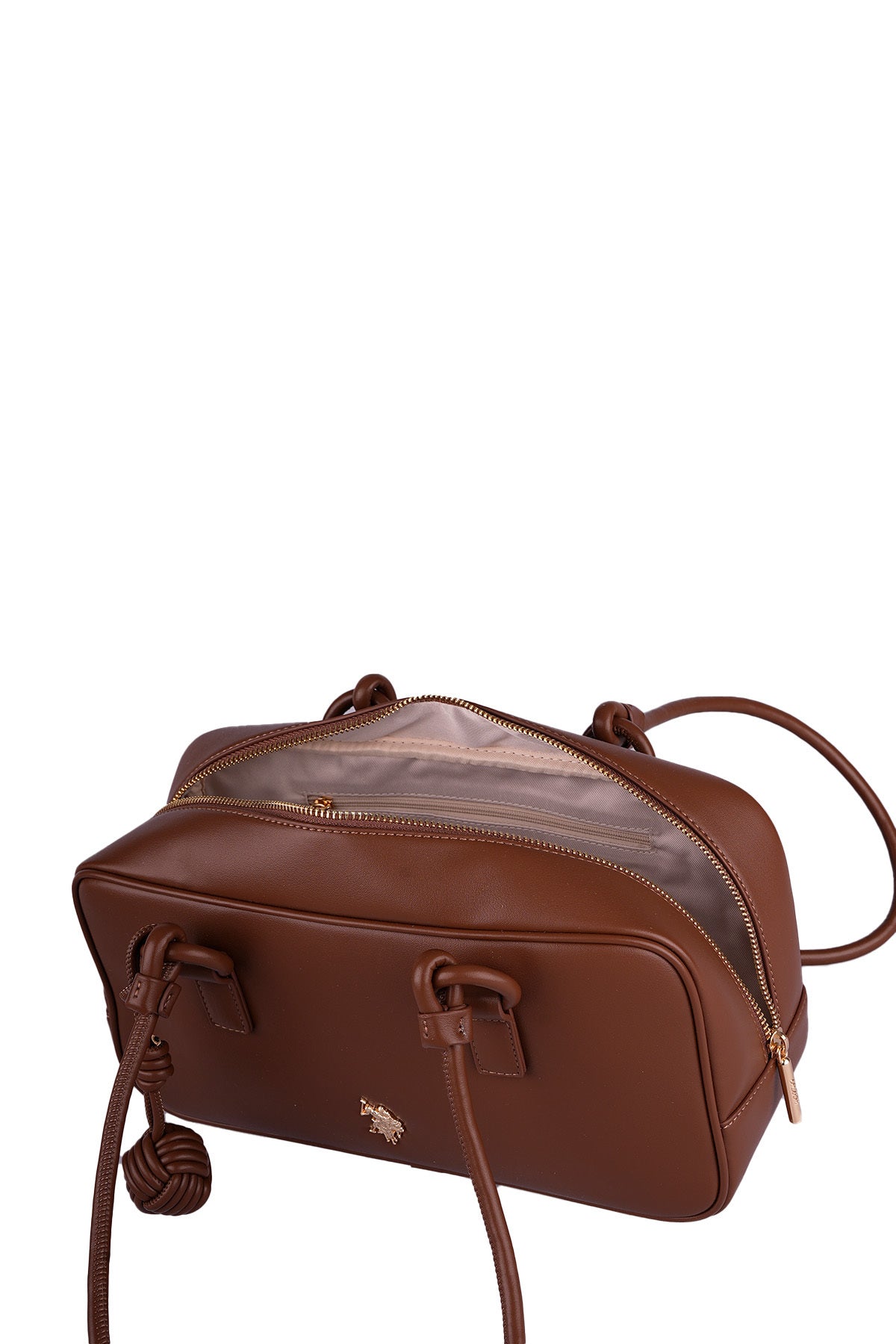 U.S. Polo Assn., Geanta hobo de piele ecologica, Maro