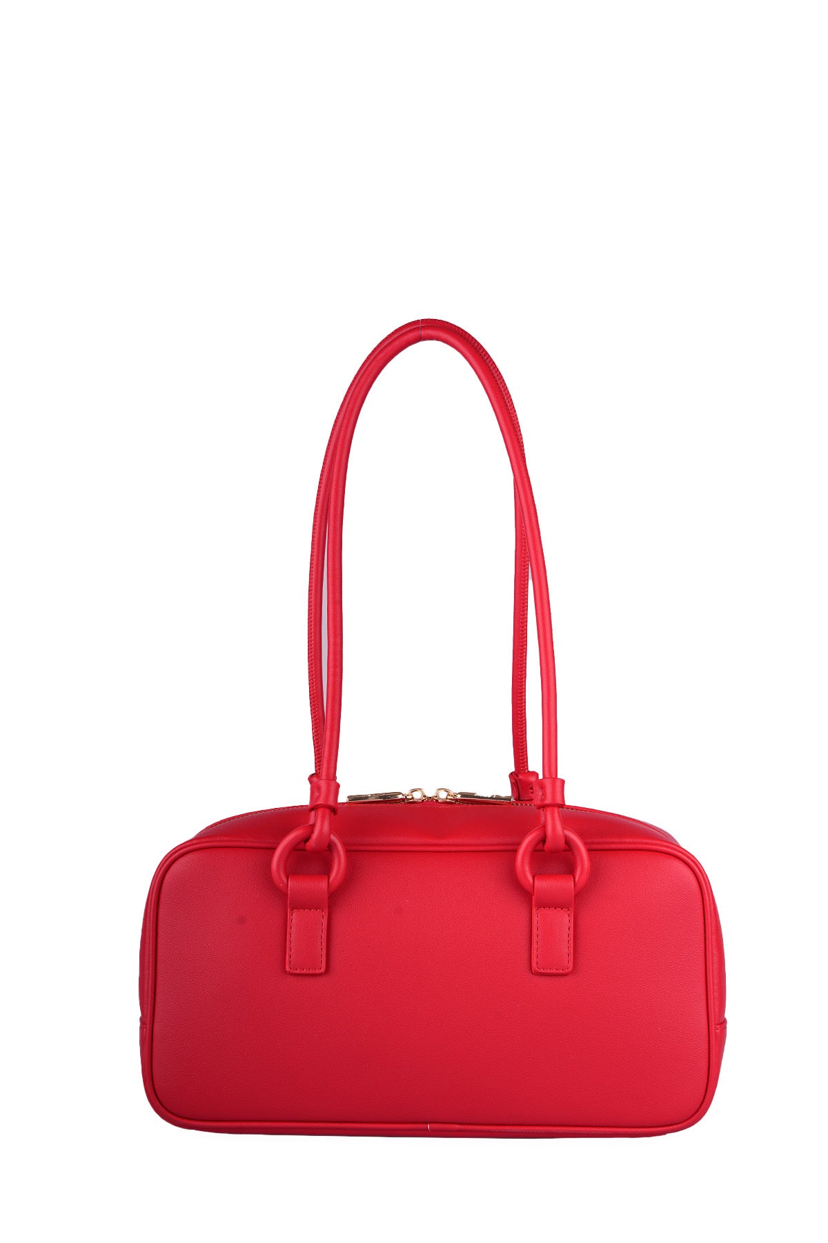 U.S. Polo Assn., Geanta hobo de piele ecologica, Rosu