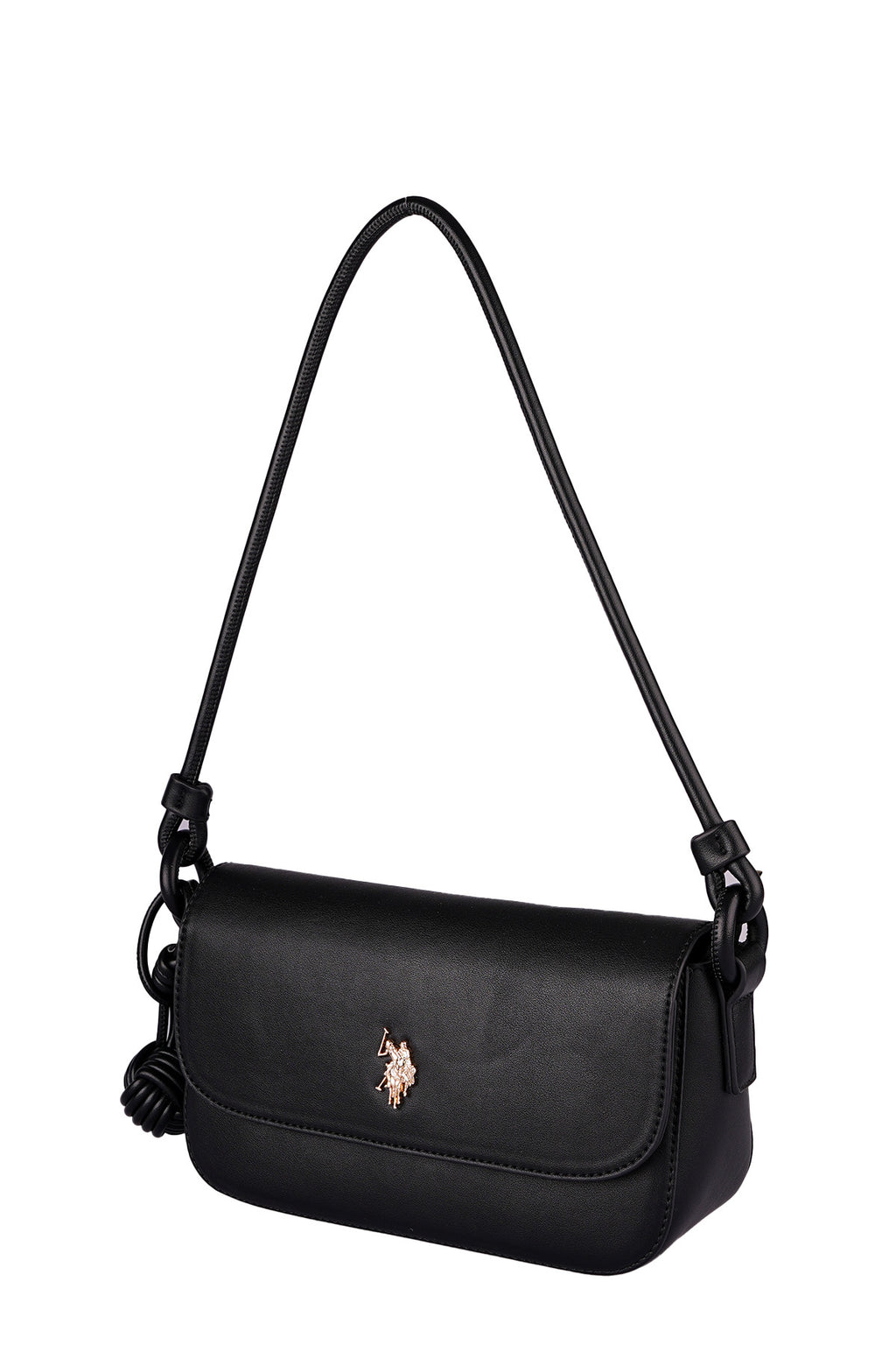 U.S. Polo Assn., Geanta de piele ecologica, Negru