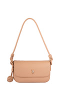 U.S. Polo Assn., Geanta de piele ecologica, Maro nisip