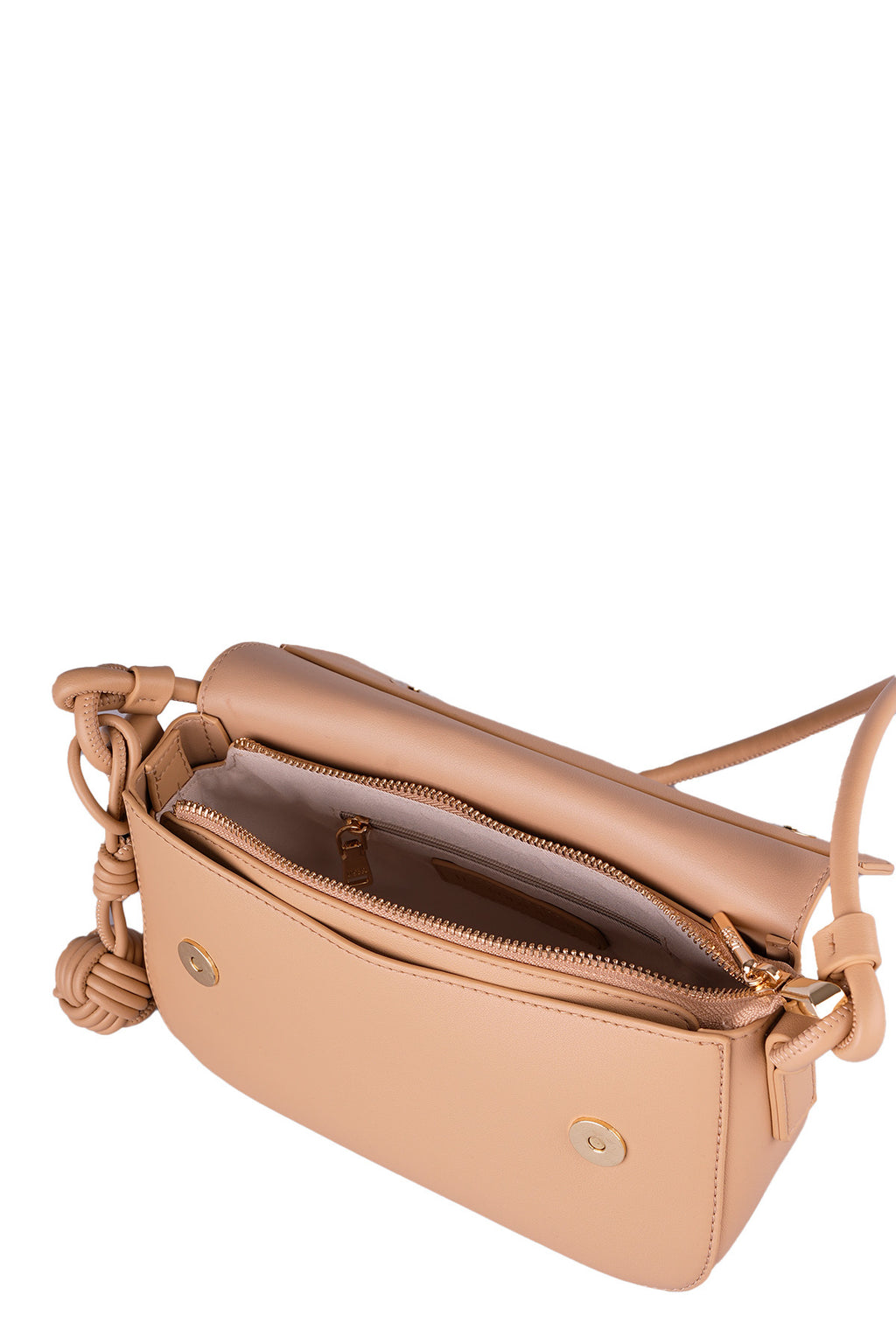 U.S. Polo Assn., Geanta de piele ecologica, Maro nisip