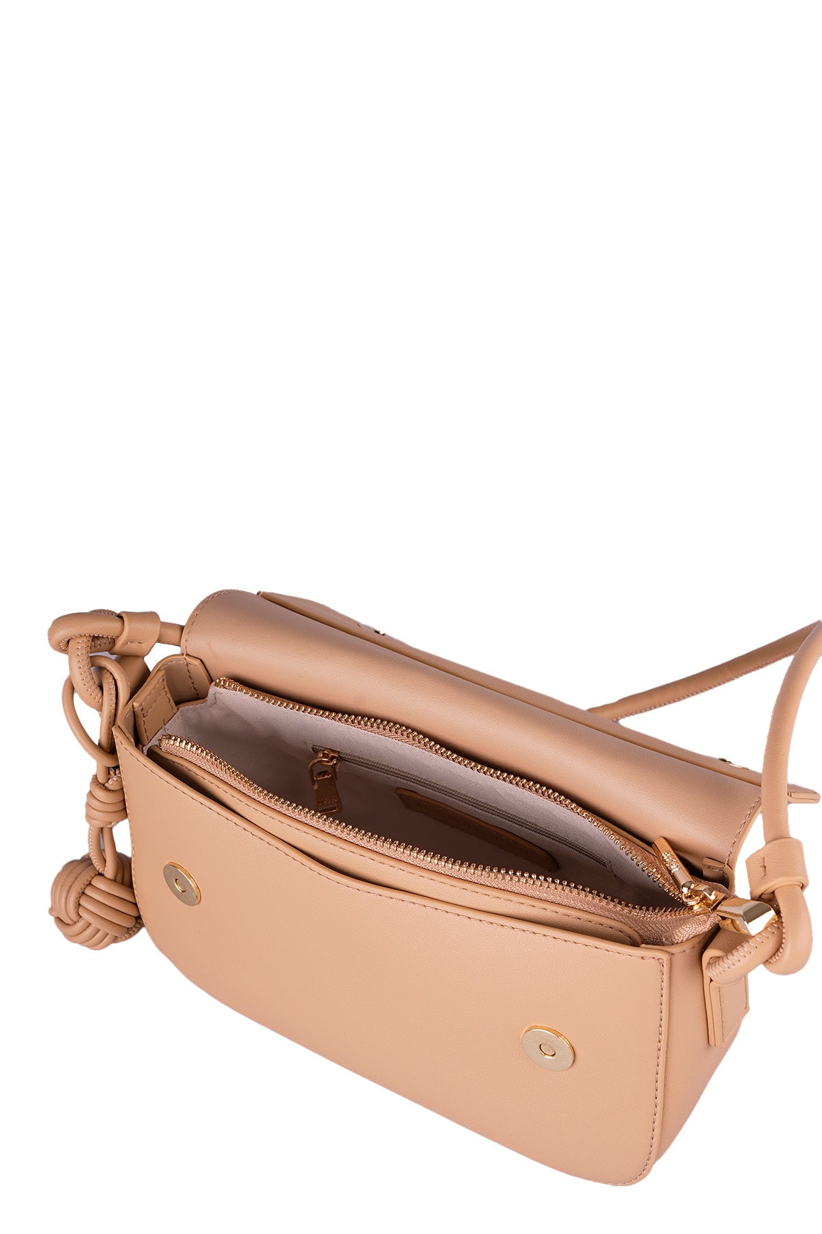 U.S. Polo Assn., Geanta de piele ecologica, Maro nisip