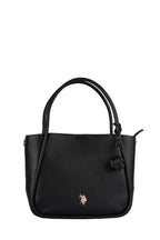 U.S. Polo Assn., Geanta shopper de piele ecologica cu logo metalic, Negru