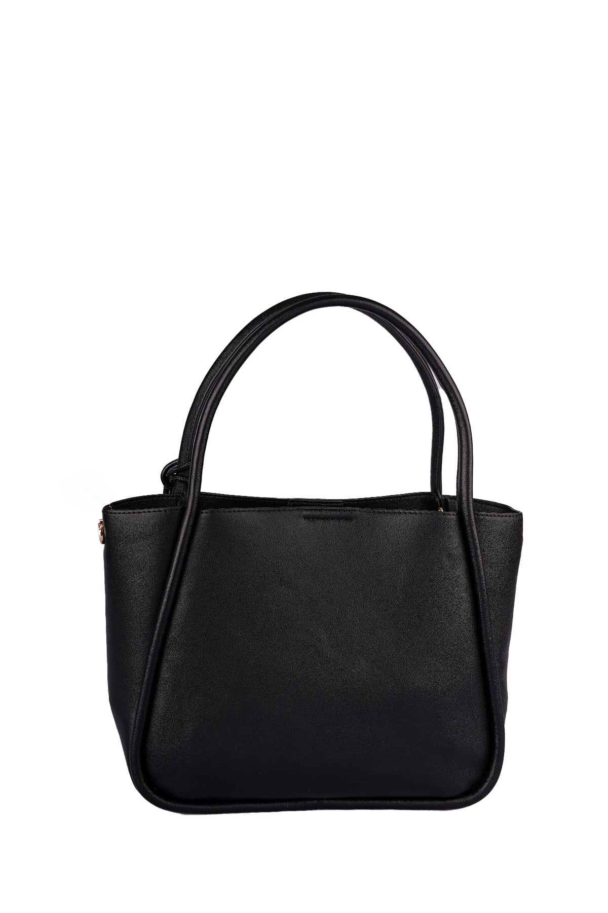 U.S. Polo Assn., Geanta shopper de piele ecologica cu logo metalic, Negru