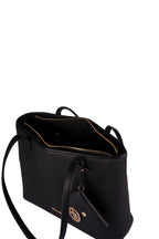 U.S. Polo Assn., Geanta tote cu fermoar si cu etui, Negru