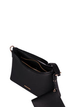 U.S. Polo Assn., Geanta crossbody de piele ecologica cu talisman-etui, Negru