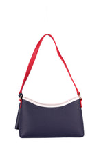 U.S. Polo Assn., Geanta crossbody de piele ecologica cu talisman-etui, Rosu, Alb, Bleumarin