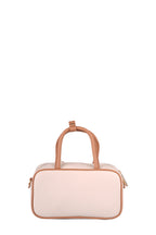 U.S. Polo Assn., Geanta de piele ecologica cu maner si breloc, Caramel, Roz pal