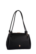 U.S. Polo Assn., Geanta de piele ecologica cu aspect granulat, Negru