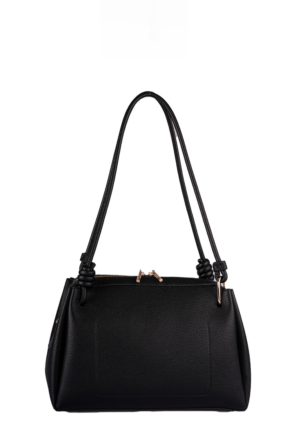 U.S. Polo Assn., Geanta de piele ecologica cu aspect granulat, Negru