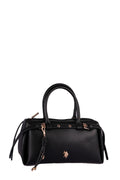 U.S. Polo Assn., Geanta de piele ecologica cu logo mic metalic, Negru