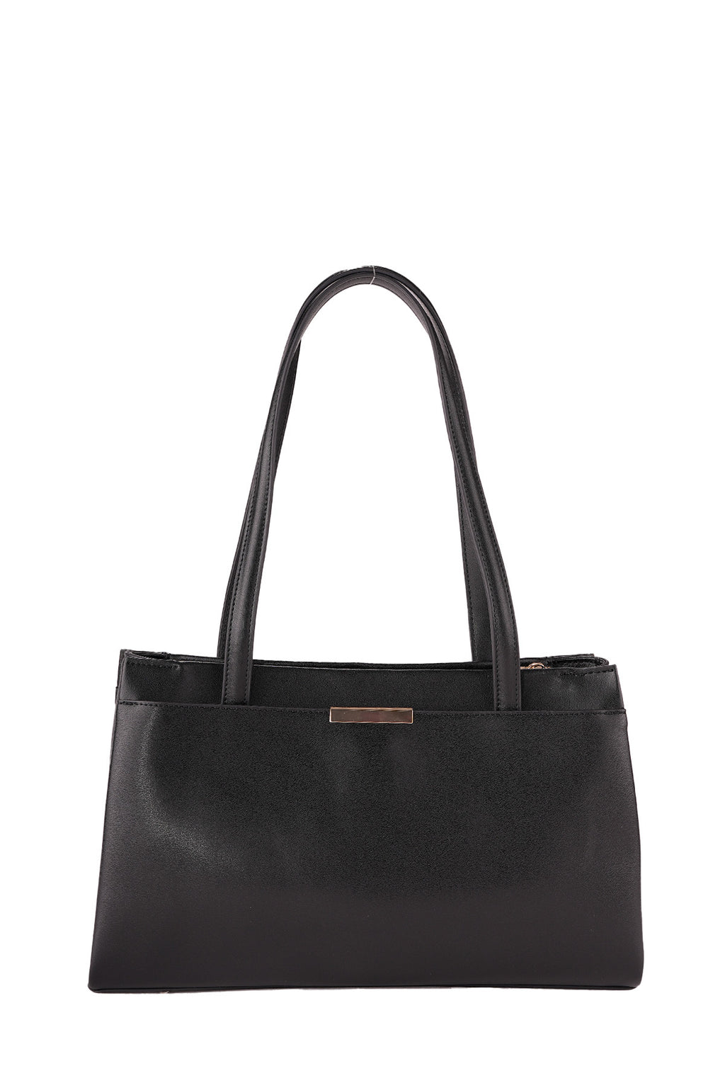U.S. Polo Assn., Geanta de piele ecologica cu accesoriu logo, Negru