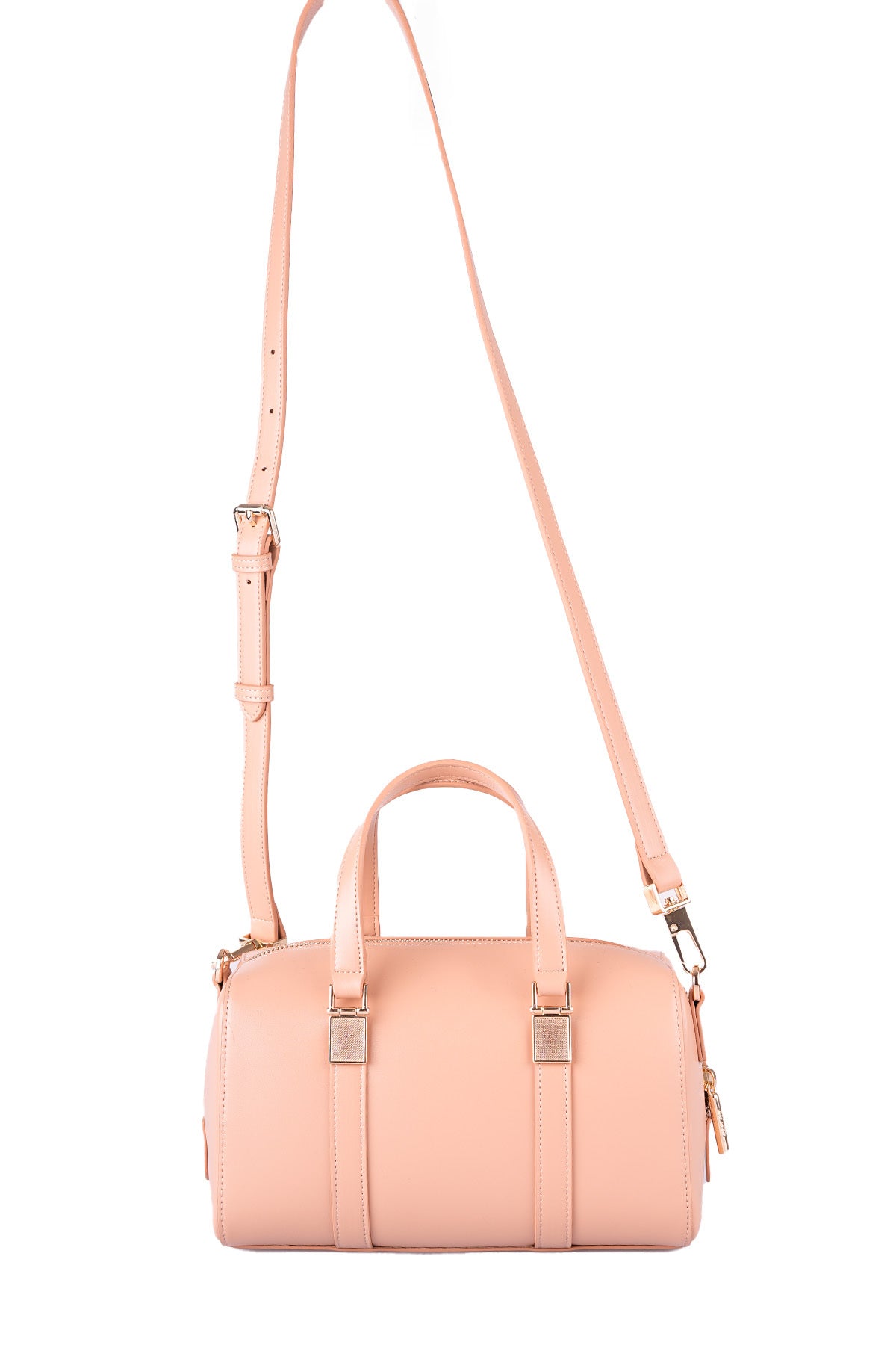 U.S. Polo Assn., Geanta crossbody de piele ecologica, Roz somon