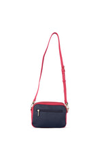 U.S. Polo Assn., Geanta crossbody cu bareta ajustabila, Rosu, Alb, Bleumarin