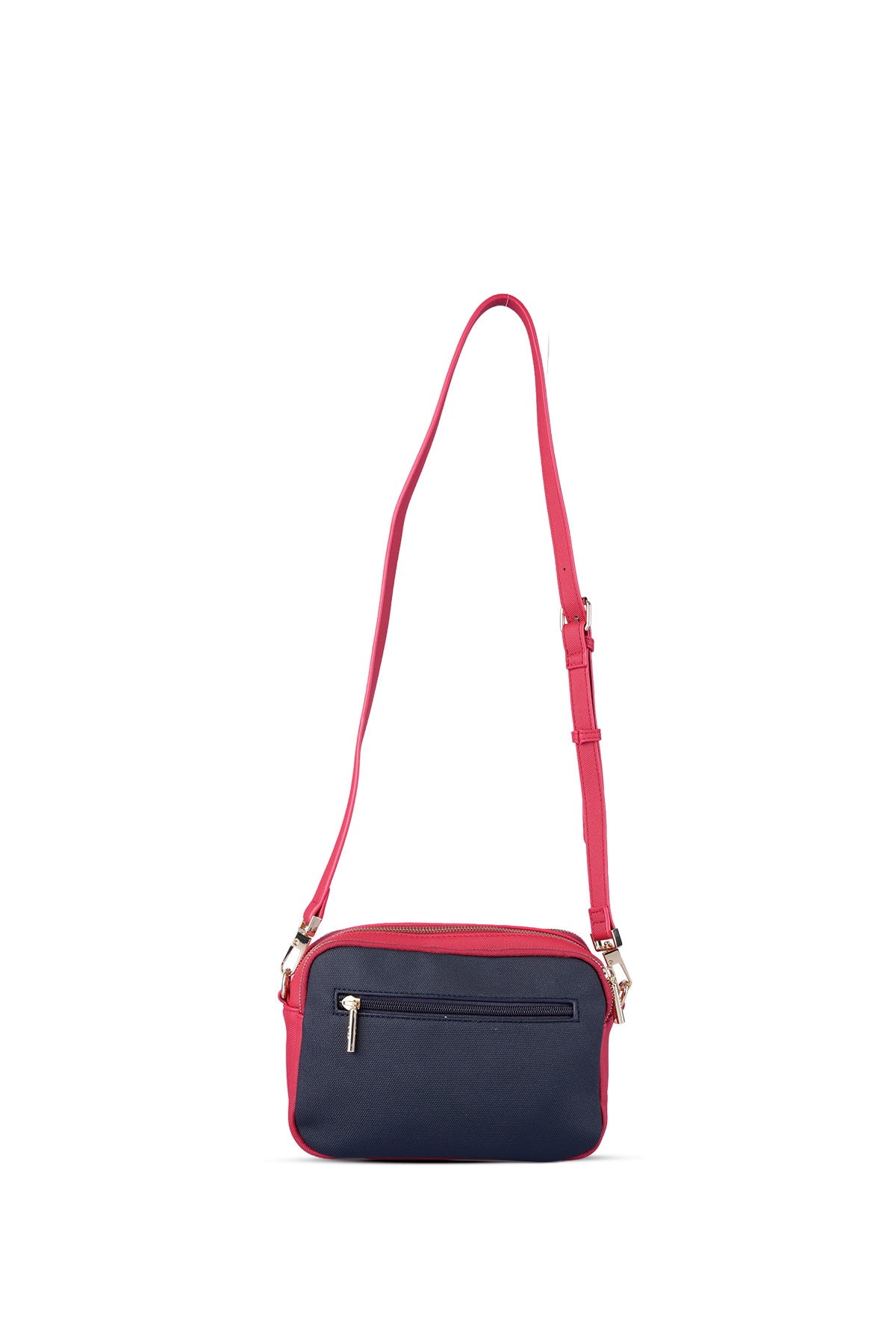 U.S. Polo Assn., Geanta crossbody cu bareta ajustabila, Rosu, Alb, Bleumarin
