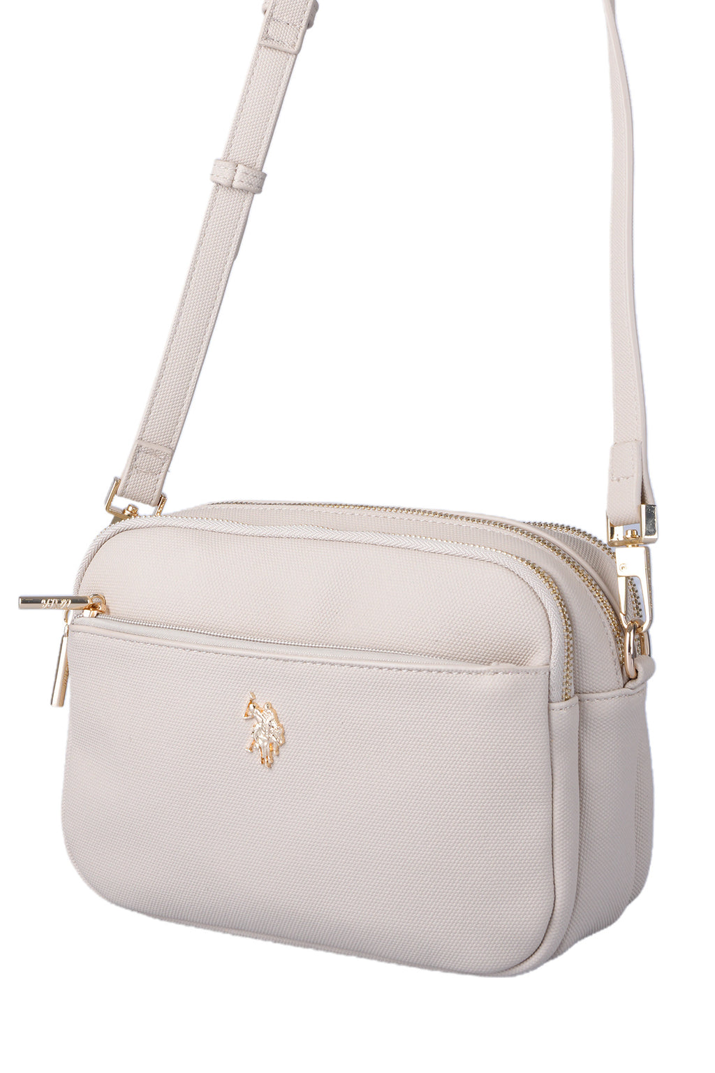 U.S. Polo Assn., CROSSBODY BAG, STONE, with logo, for women