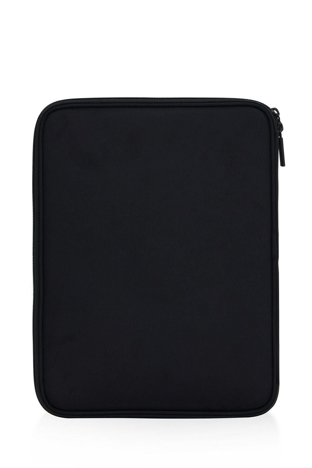 U.S. Polo Assn., Husa textila pentru laptop, cu logo, Negru
