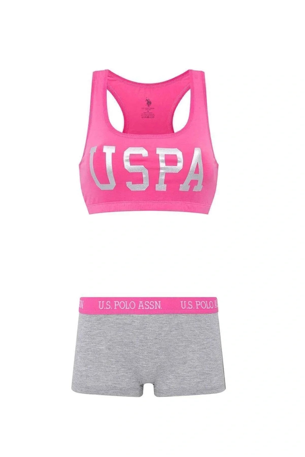U.S. Polo Assn. Set lenjerie intima pentru copii, din amestec de bumbac