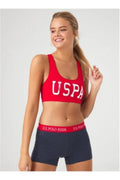 U.S. Polo Assn., Set de boxeri si bustiera cu logo