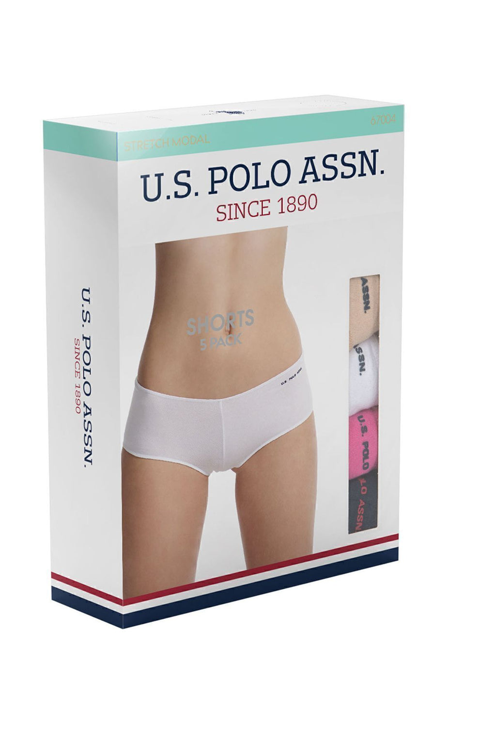 U.S. Polo Assn., Set de chiloti hipster - 5 perechi
