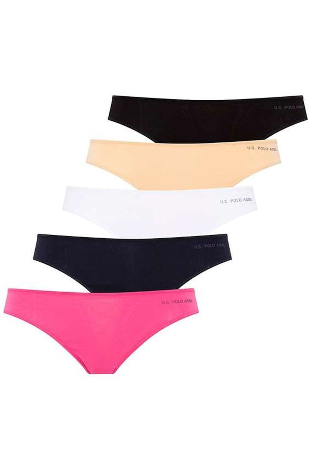 U.S. Polo Assn., Set multicolor de chiloti tanga - 5 perechi