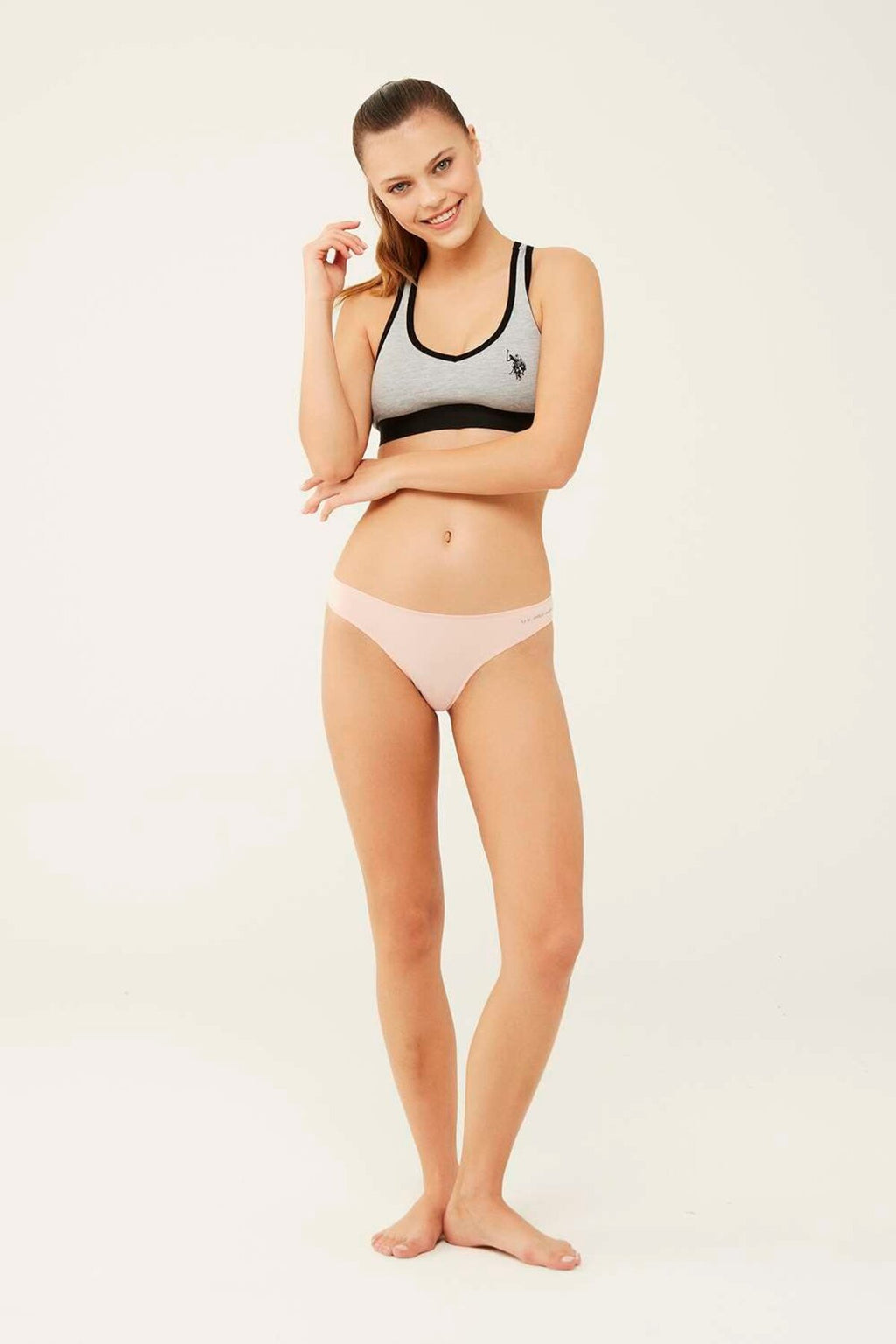 U.S. Polo Assn., Set de chiloti din amestec de bumbac si modal - 5 perechi