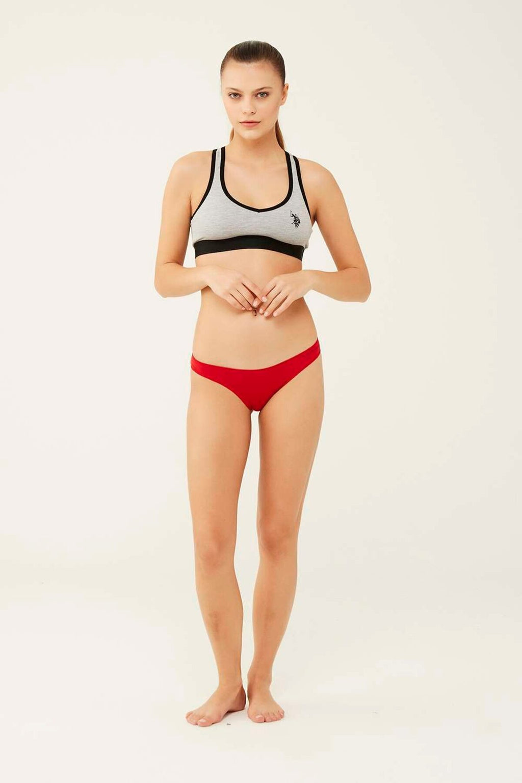 U.S. Polo Assn., Set de chiloti din amestec de bumbac si modal - 5 perechi