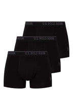 U.S. Polo Assn., Set de boxeri cu banda cu imprimeu logo - 3 perechi