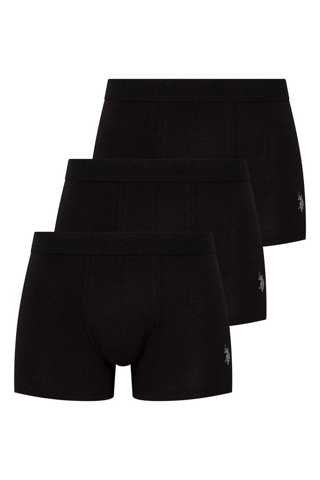 U.S. Polo Assn., Set de boxeri cu logo discret - 3 perechi