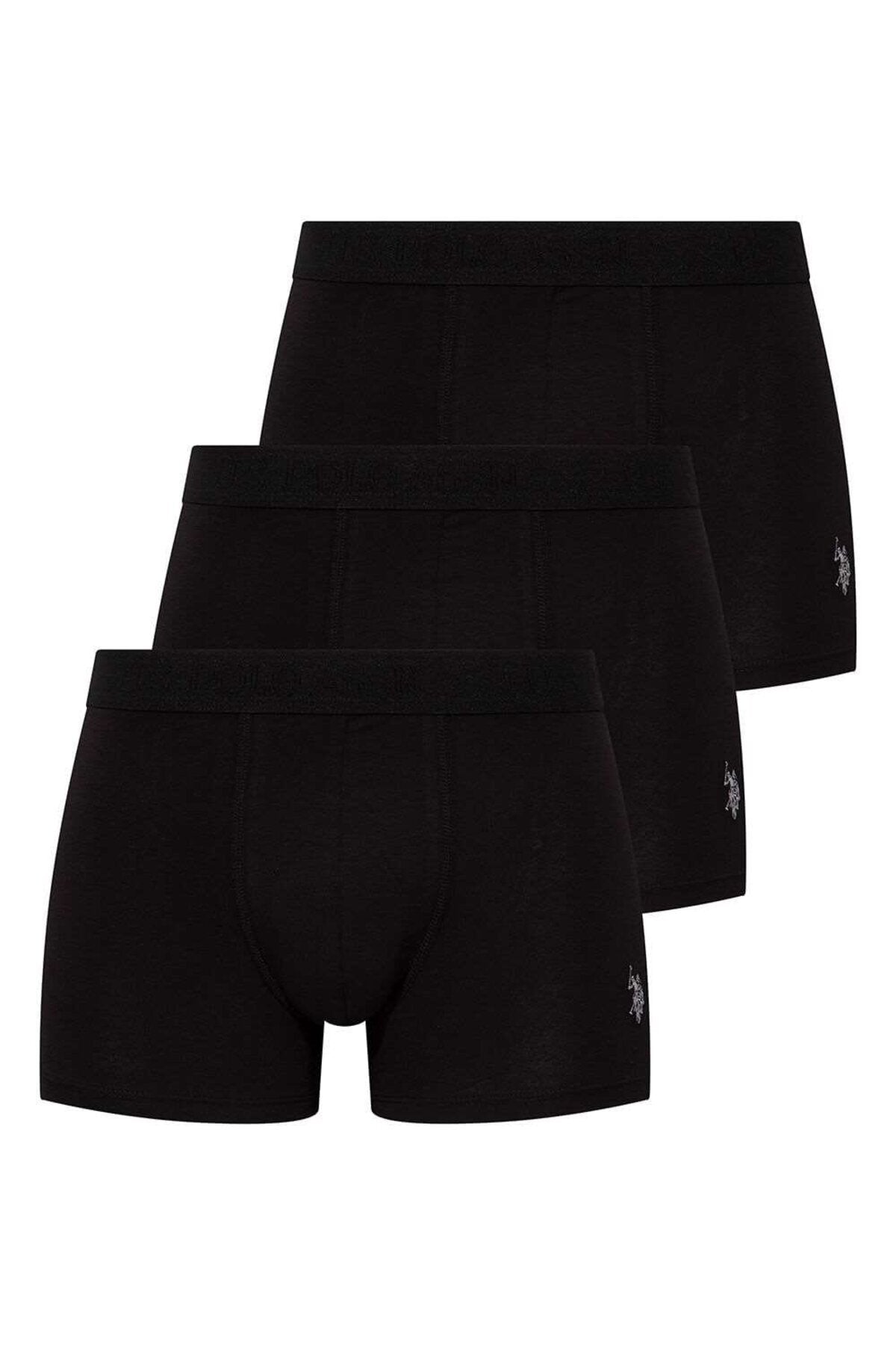 U.S. Polo Assn., Set de boxeri cu logo discret - 3 perechi