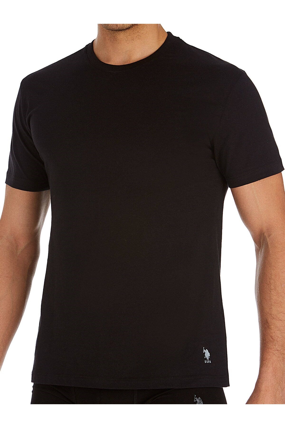 U.S. Polo Assn., Set de tricouri de casa cu decolteu la baza gatului - 2 piese