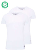 U.S. Polo Assn., Set de tricouri de casa cu decolteu la baza gatului - 2 piese