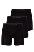 U.S. Polo Assn. Set 3 perechi boxeri barbati, lungi, din amestec de bumbac