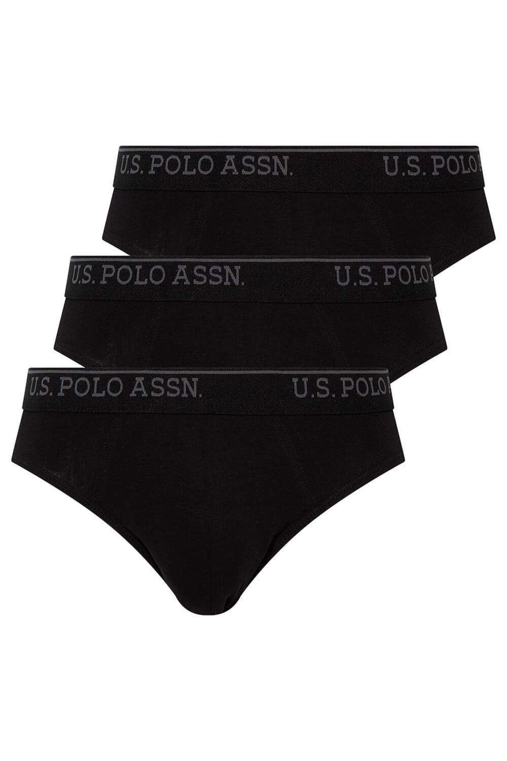 U.S. Polo Assn., Set de chiloti cu banda logo in talie - 3 perechi