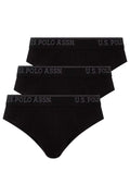 U.S. Polo Assn., Set de chiloti cu banda logo in talie - 3 perechi