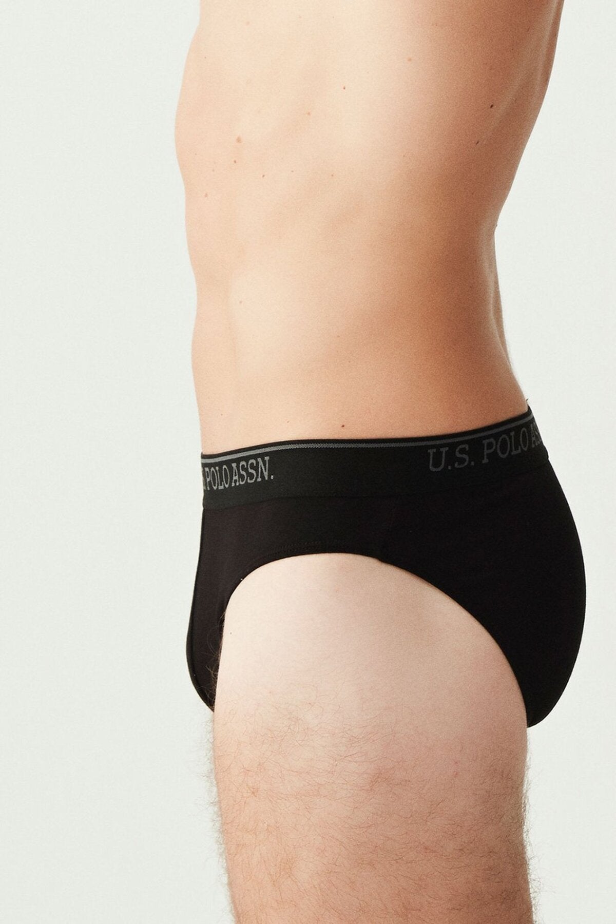 U.S. Polo Assn., Set de chiloti cu banda logo in talie - 3 perechi