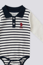 U.S. Polo Assn.  Body cu maneca lunga si sistem de inchidere cu capse