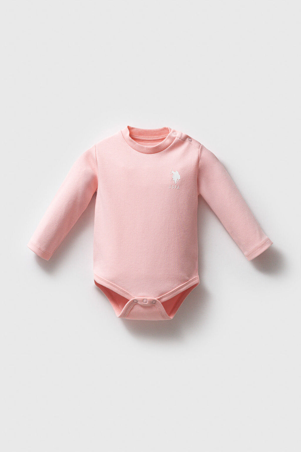 U.S. Polo Assn. Set trei body-uri din bumbac, prindere cu capse