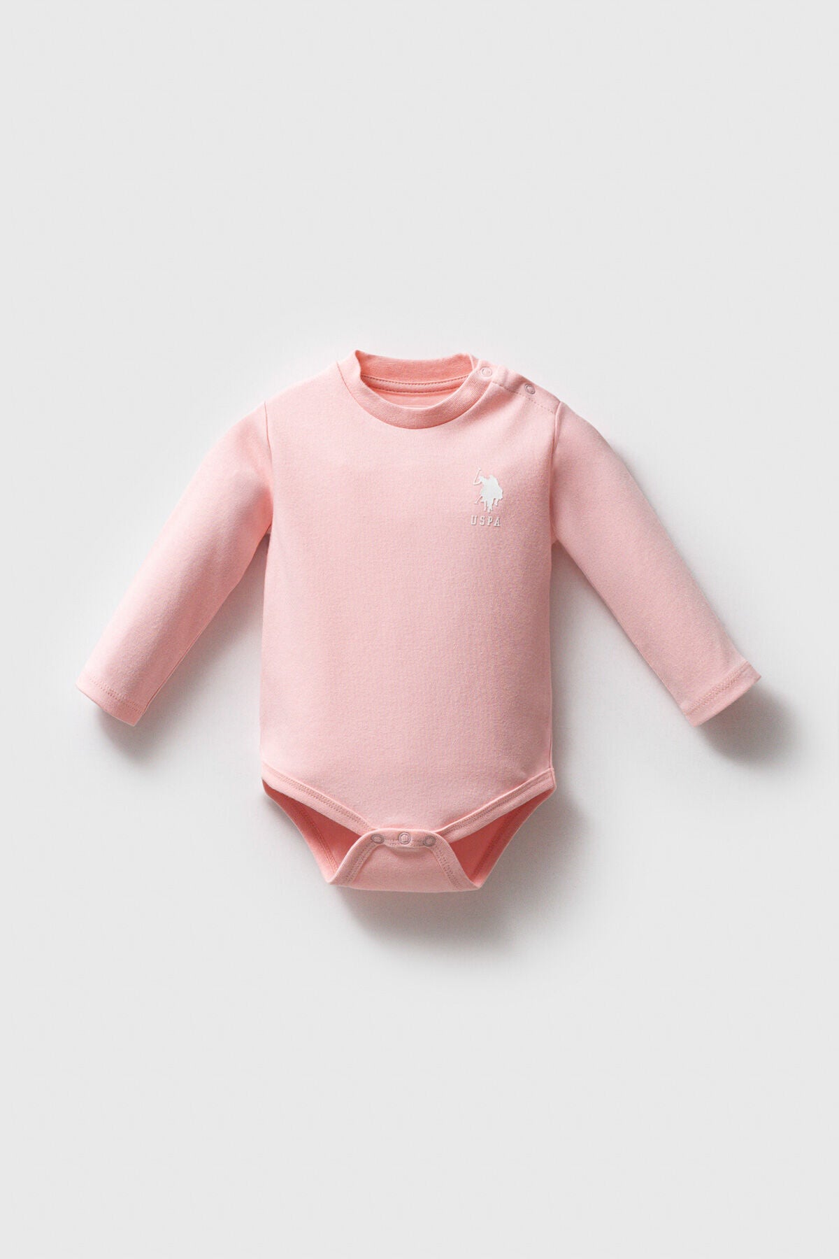 U.S. Polo Assn. Set trei body-uri din bumbac, prindere cu capse