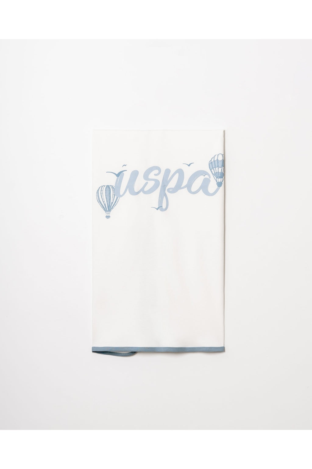 U.S. Polo Assn. Set 10 piese pentru nou nascuti, din bumbac, alb