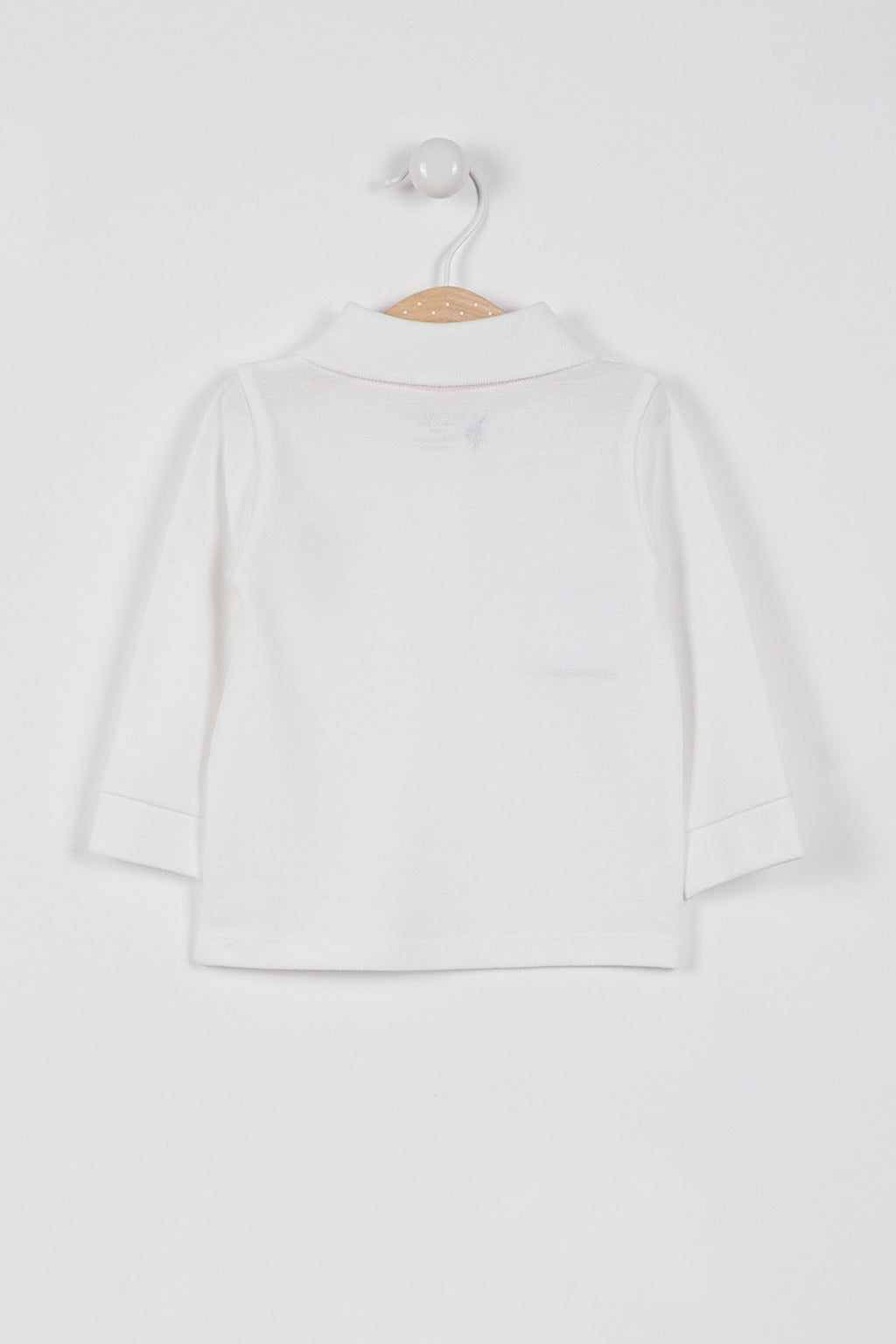 U.S. Polo Assn., Bluza polo cu logo, Alb, 68-74 CM