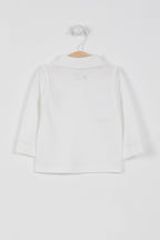 U.S. Polo Assn., Bluza polo cu logo, Alb, 68-74 CM