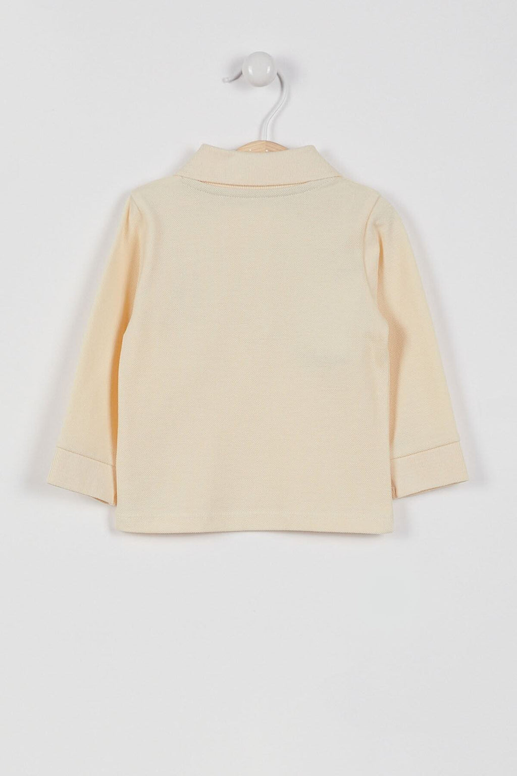 U.S. Polo Assn. Bluza cu maneca lunga si guler, dim bumbac, pentru copii