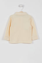 U.S. Polo Assn. Bluza cu maneca lunga si guler, dim bumbac, pentru copii