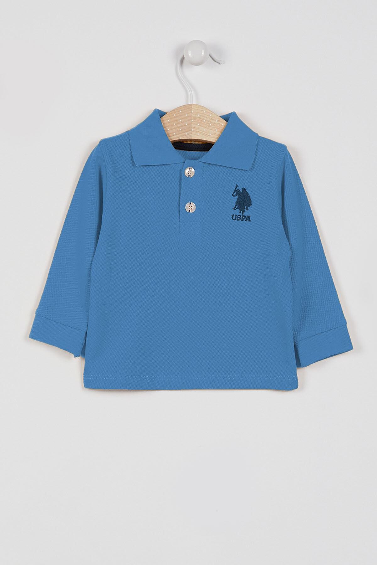 U.S. Polo Assn. Bluza cu guler din bumbac pentru copii