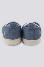U.S. Polo Assn., Botosei slip-on, Alb fildes, Albastru melange, 18 EU
