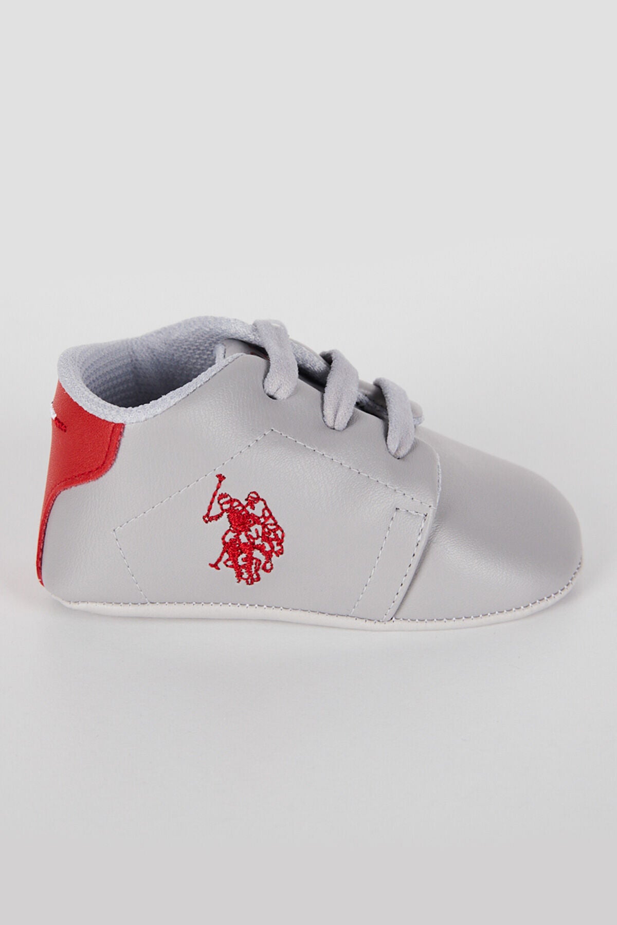 U.S. Polo Assn., Botosei de piele ecologica, Gri deschis, 19 EU