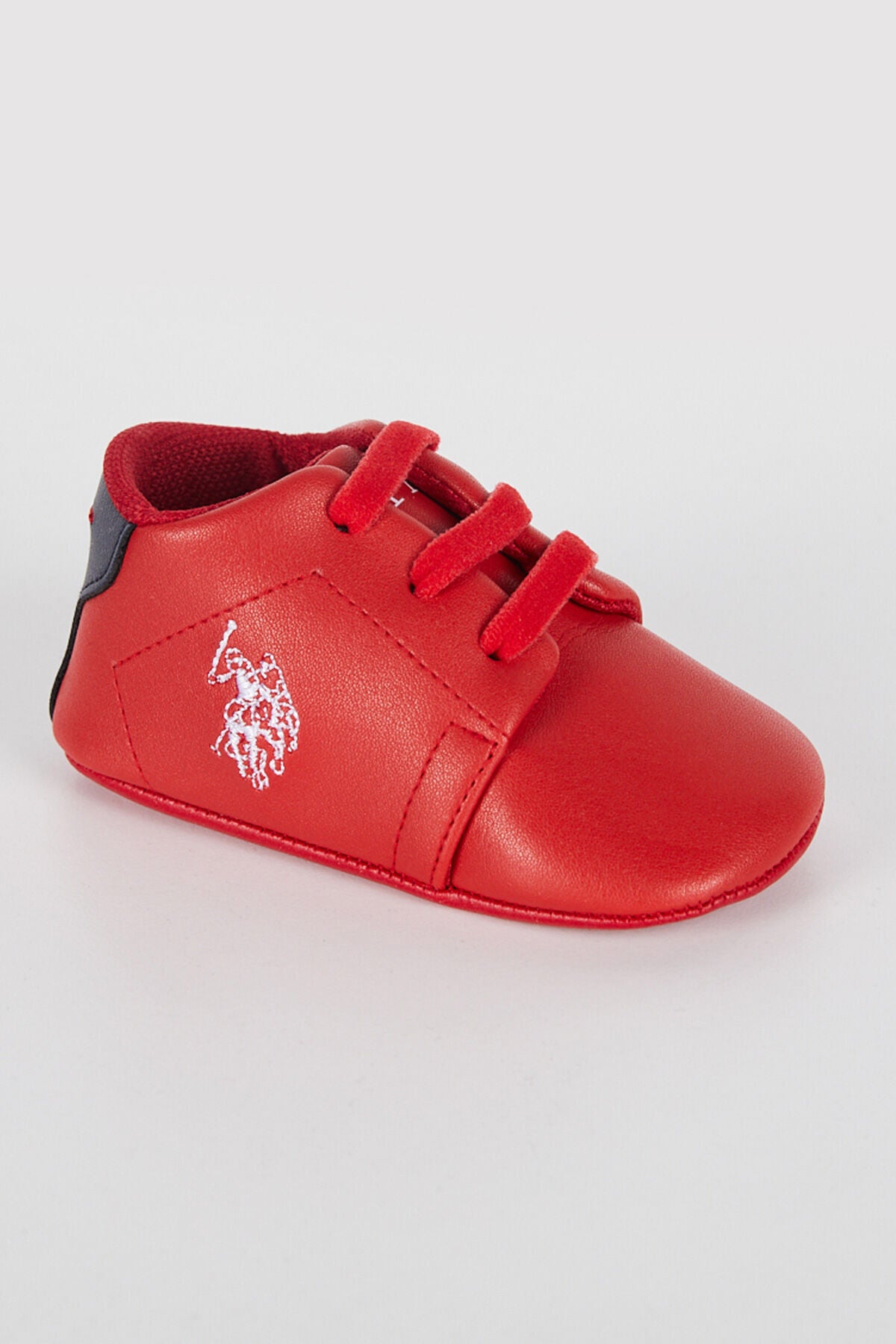 U.S. Polo Assn., Botosei de piele ecologica, Rosu, Albastru ultramarin, 19 EU