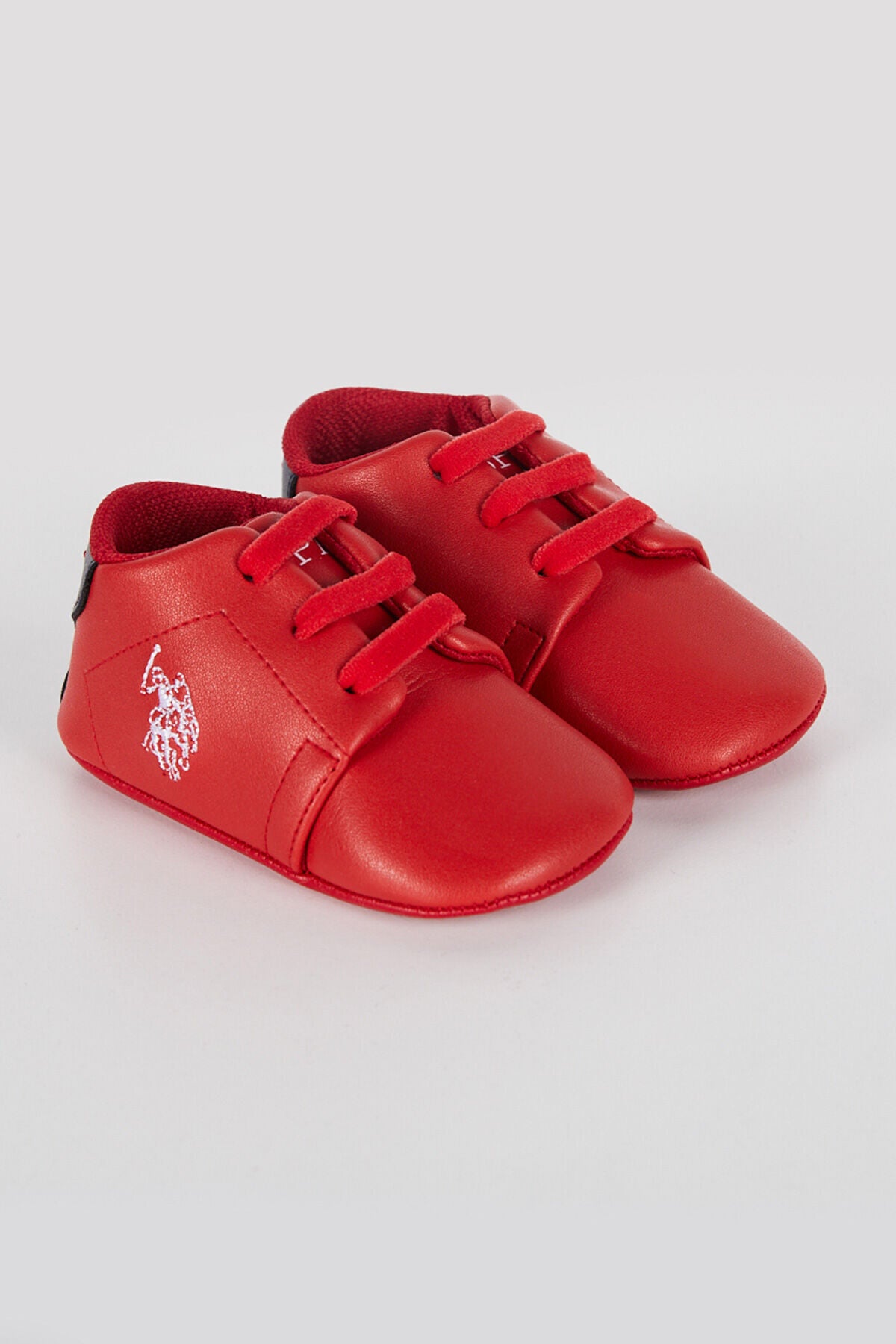 U.S. Polo Assn., Botosei de piele ecologica, Rosu, Albastru ultramarin, 19 EU