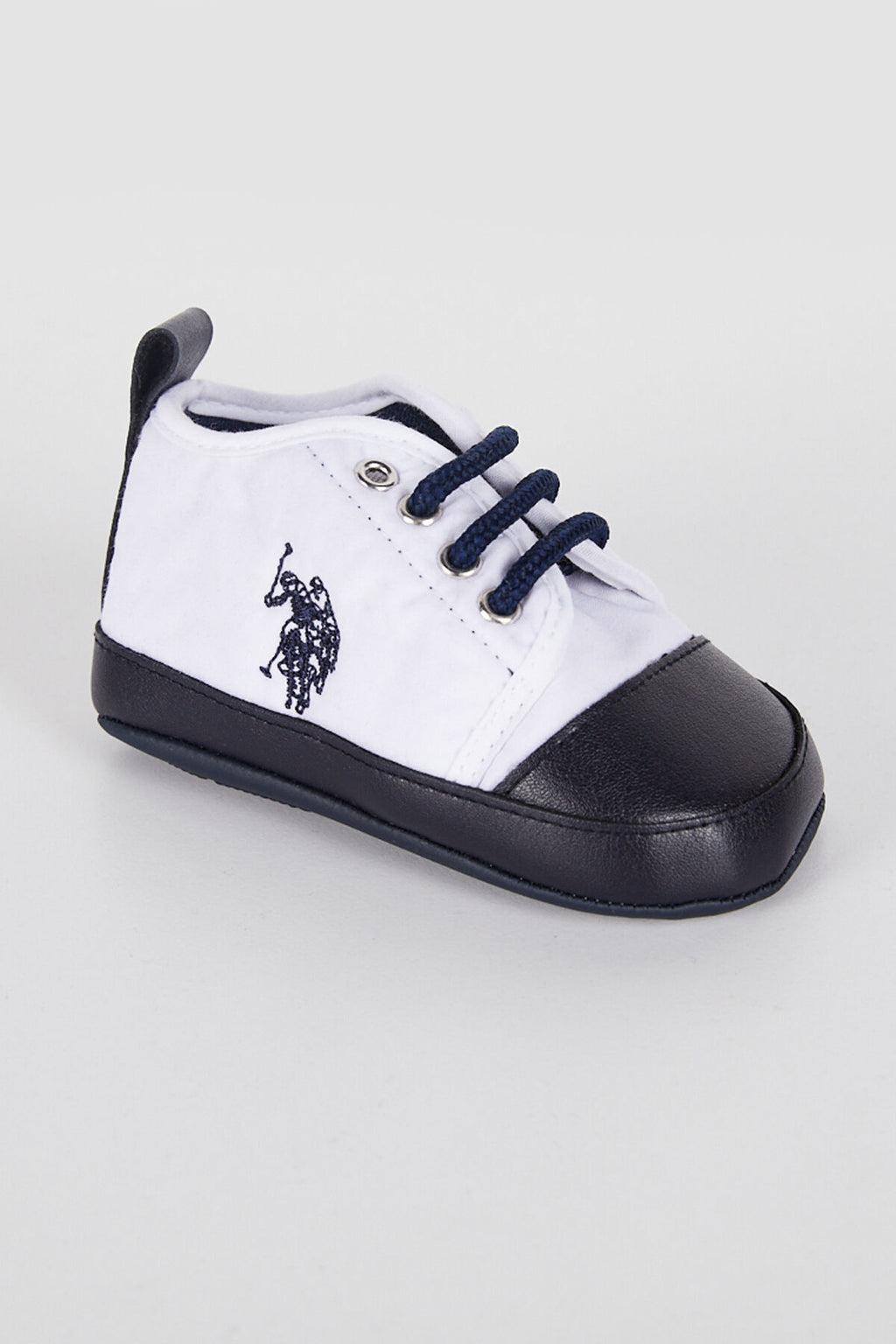 U.S. Polo Assn., Botosei de piele ecologica si material textil, Rosu, 19 EU